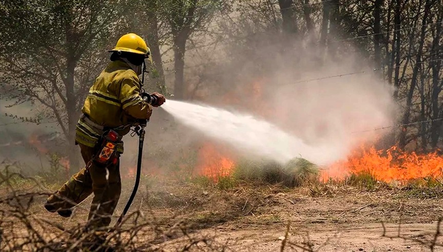 Bomberos incendio