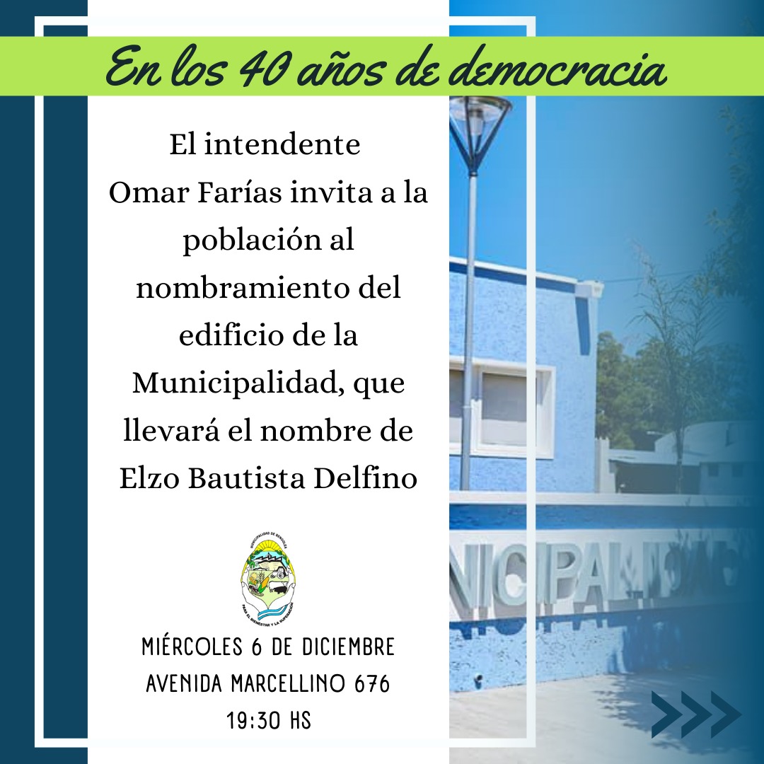 Municipio Bengolea Elzo Delfino