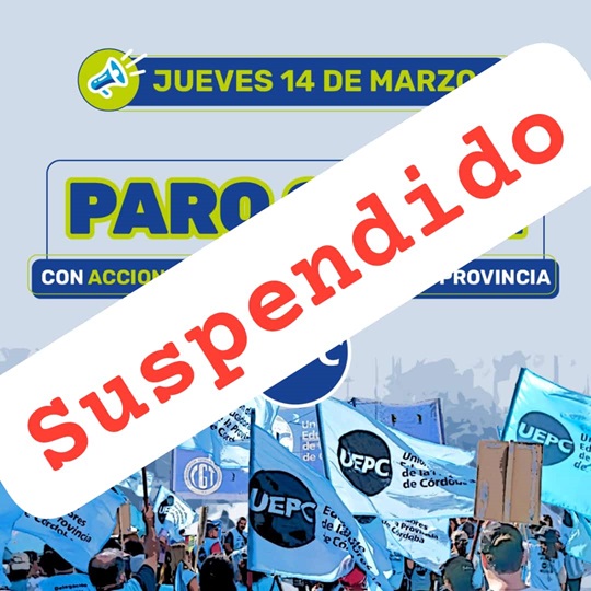 PARO SUSPENDIDO UEPC